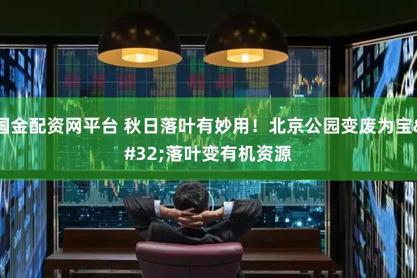 国金配资网平台 秋日落叶有妙用!北京公园变废为宝 落叶变有机资源