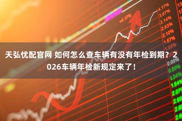 天弘忧配官网 如何怎么查车辆有没有年检到期？2026车辆年检新规定来了！