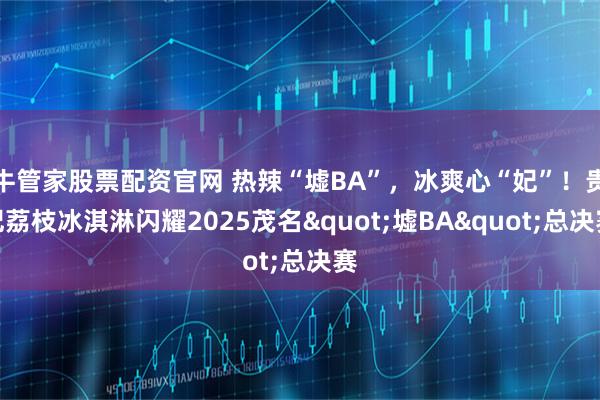 牛管家股票配资官网 热辣“墟BA”，冰爽心“妃”！贵妃荔枝冰淇淋闪耀2025茂名"墟BA"总决赛